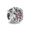 Ladies' Beads Pandora OPENWORK PURPLE DAISY Silver Purple - Image 2