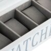 Jewelry box DKD Home Decor White MDF Wood 34 x 11 x 8 cm - Image 3