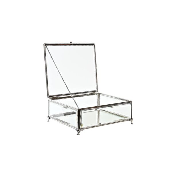 Jewelry box DKD Home Decor Transparent Silver Metal Crystal 25 x 21 x 10 cm - Image 3