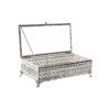 Jewelry box DKD Home Decor Crystal Silver Metal (25,5 x 12,5 x 7,5 cm) - Image 2