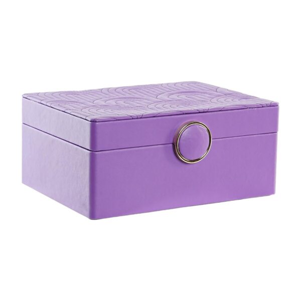 Jewelry box DKD Home Decor Lilac MDF Wood 17 x 13 x 8,5 cm - Image 3