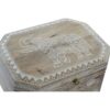 Jewelry box DKD Home Decor 25,5 x 20 x 10,5 cm Natural Mango wood (2 Units) - Image 3