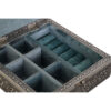 Jewelry box DKD Home Decor Silver Sky blue Wood Aluminium 18 x 18 x 6 cm - Image 2