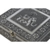 Jewelry box DKD Home Decor Silver Sky blue Wood Aluminium 18 x 18 x 6 cm - Image 3