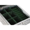 Jewelry box Home ESPRIT Green Silver Wood Aluminium 18 x 18 x 6 cm - Image 2
