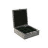 Jewelry box Home ESPRIT Green Silver Wood Aluminium 18 x 18 x 6 cm - Image 4