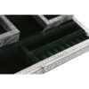 Jewelry box Home ESPRIT Green Silver Wood Aluminium 38 x 20 x 7,5 cm - Image 2