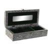 Jewelry box Home ESPRIT Green Silver Wood Aluminium 22,5 x 10 x 6,5 cm - Image 4