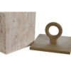 Jewelry box Home ESPRIT Beige Resin 15 x 15 x 24 cm - Image 2