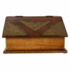 Jewelry box Alexandra House Living Dark brown Brass Mango wood 19 x 13 x 24 cm - Image 2