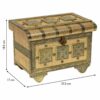 Jewelry box Alexandra House Living Golden Aluminium MDF Wood 17 x 13 x 27 cm - Image 4