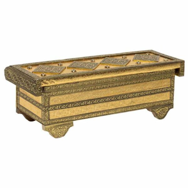 Jewelry box Alexandra House Living Golden Aluminium MDF Wood 14 x 12 x 32 cm - Image 5