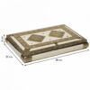 Jewelry box Alexandra House Living White Aluminium MDF Wood 25 x 6 x 38 cm - Image 4
