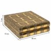 Jewelry box Alexandra House Living Golden Aluminium MDF Wood 15 x 7 x 30 cm - Image 4