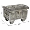 Jewelry box Alexandra House Living Silver Aluminium MDF Wood 20 x 25 x 30 cm - Image 4