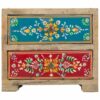 Jewelry box Alexandra House Living Multicolour Natural Mango wood MDF Wood 10 x 15 x 18 cm 2 drawers - Image 4