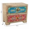 Jewelry box Alexandra House Living Multicolour Natural Mango wood MDF Wood 10 x 15 x 18 cm 2 drawers - Image 5