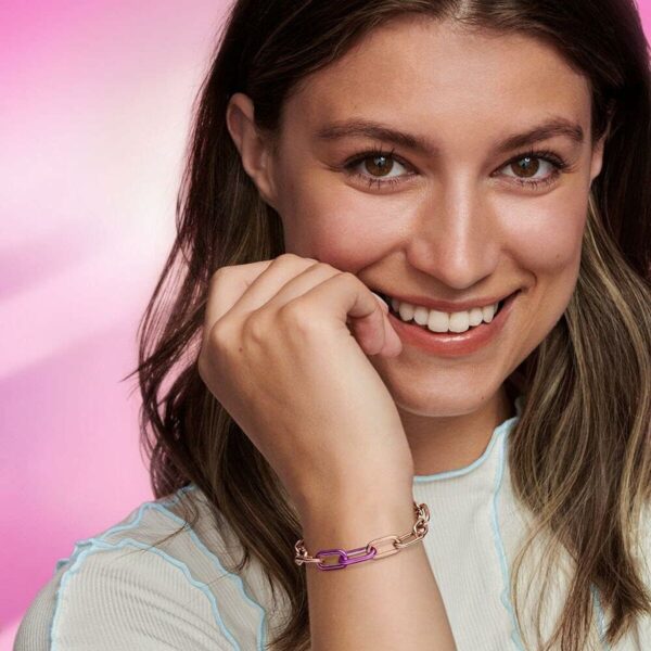 Ladies' Beads Pandora PURPLE DOUBLE LINK - Image 3