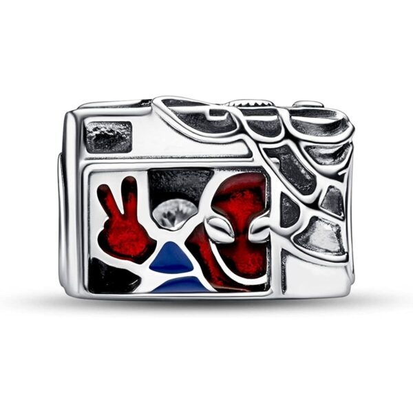Woman's charm link Pandora SPIDER-MAN CAMERA SELFIE - Image 2