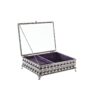 Jewelry box DKD Home Decor Crystal Metal (24 x 18 x 7 cm) - Image 2