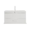 Jewelry box DKD Home Decor Crystal White Ivory MDF Wood 30 x 17 x 24 cm
