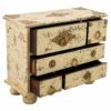 Jewelry box Alexandra House Living Cream Mango wood 10 x 19 x 24 cm 5 drawers - Image 2