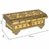 Jewelry box Alexandra House Living Golden Aluminium MDF Wood 14 x 12 x 32 cm - Image 4
