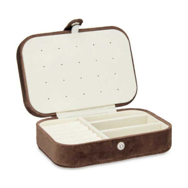 Jewelry box Brown Velvet (16,2 x 6 x 11,5 cm) (12 Units) - Image 2