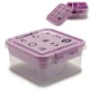 Jewelry box Purple Transparent Plastic 24,5 x 11,5 x 26 cm (12 Units) - Image 3